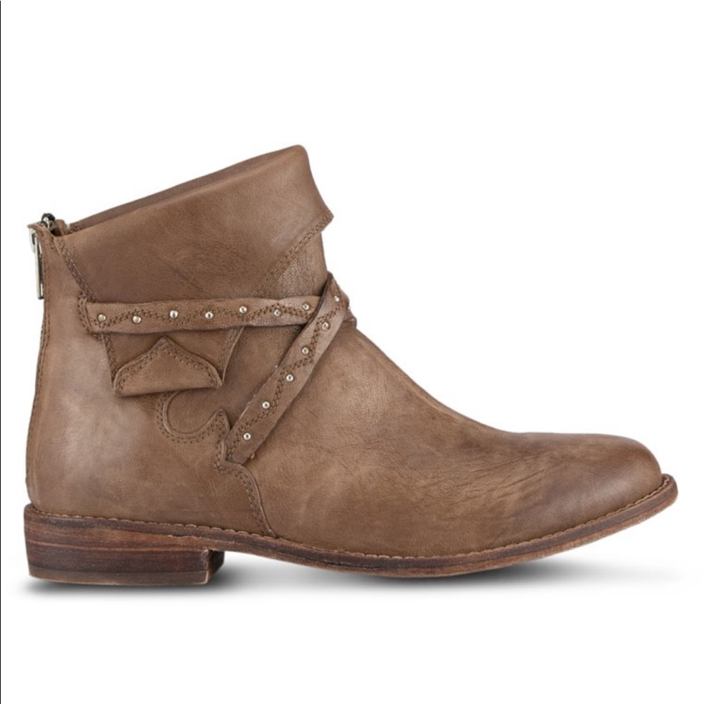 Free People Leather Ankle Booties Boots